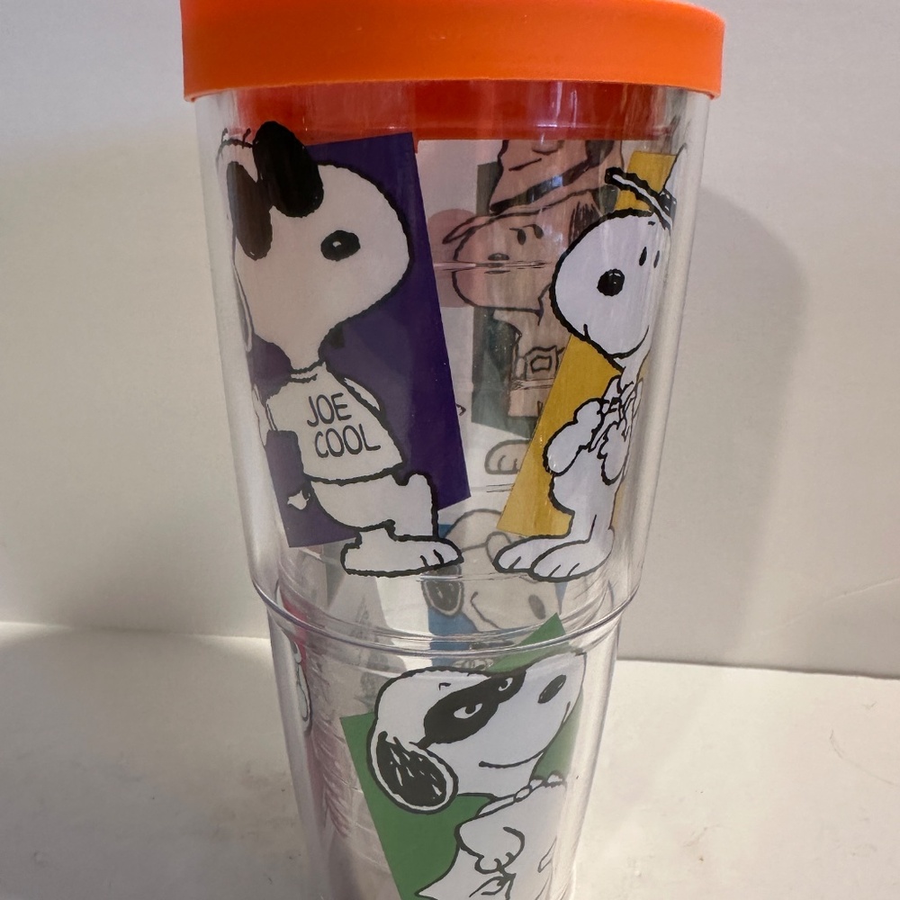 Tervis Peanuts Snoopy/Joe Cool Double Walled 24oz Tumbler W/LID NEW - Picture 3 of 11